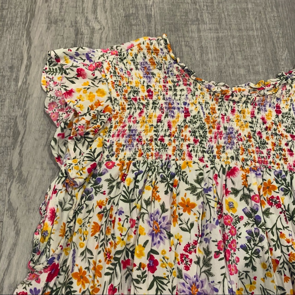 Floral High Neck Tank - Old Navy